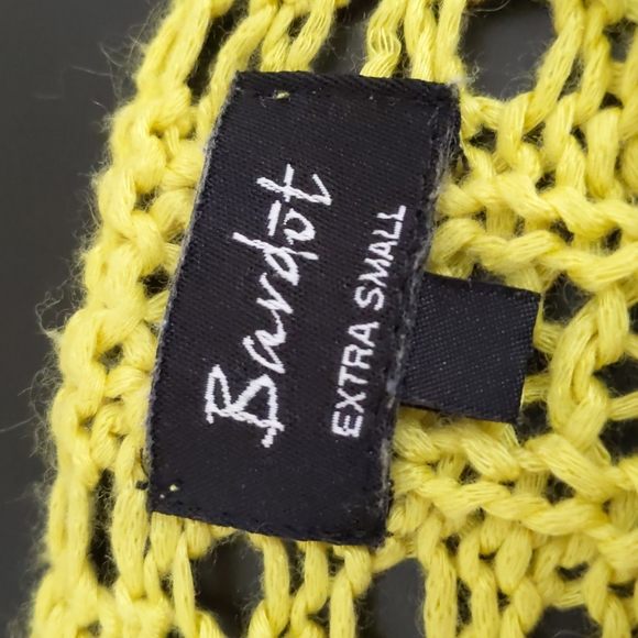 Bardot Loose Knit Sweater | Yellow Scoop Neck Sweater - Picture 7 of 12